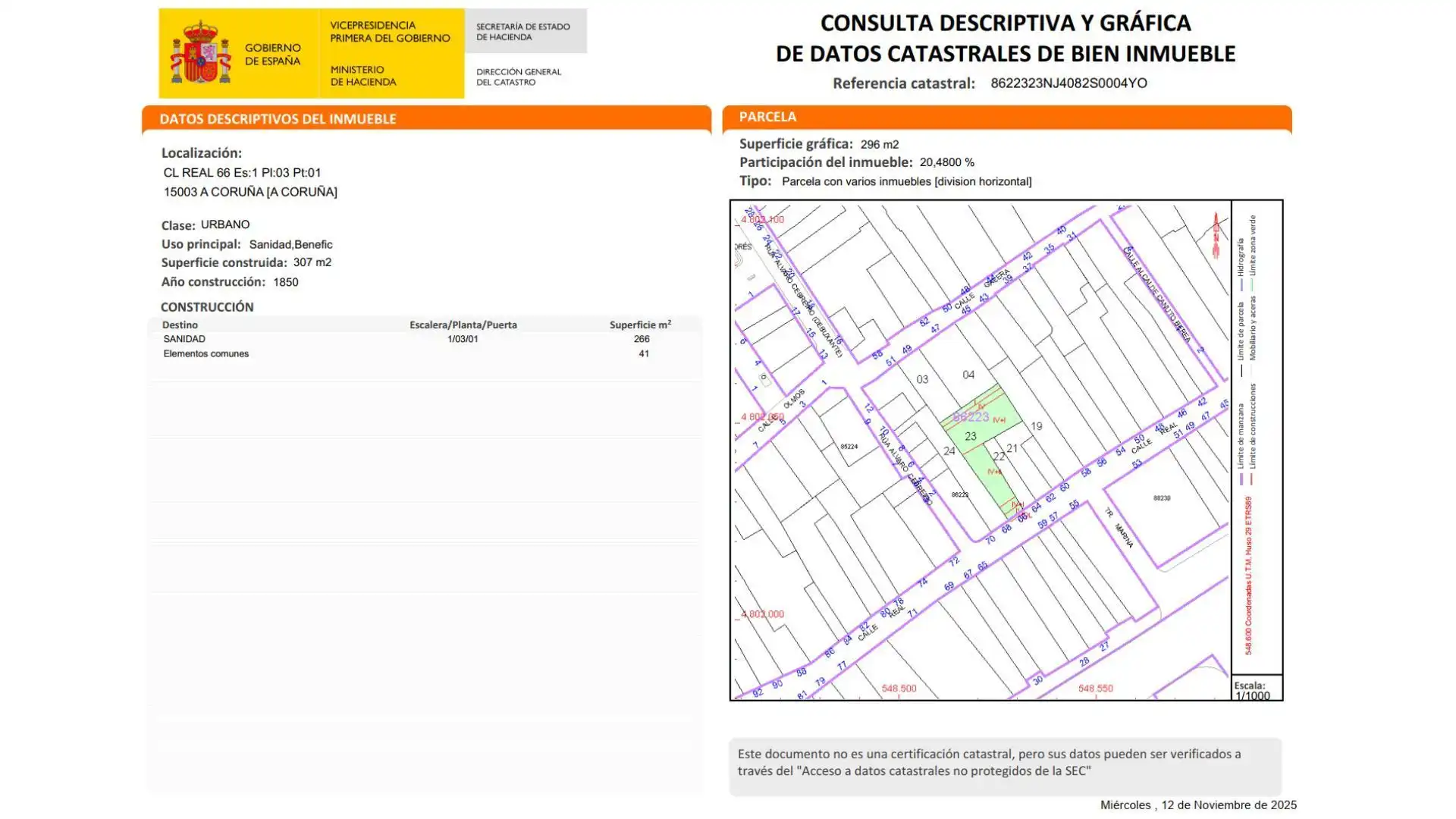 Office for sale in Real, 66, Ciudad Vieja