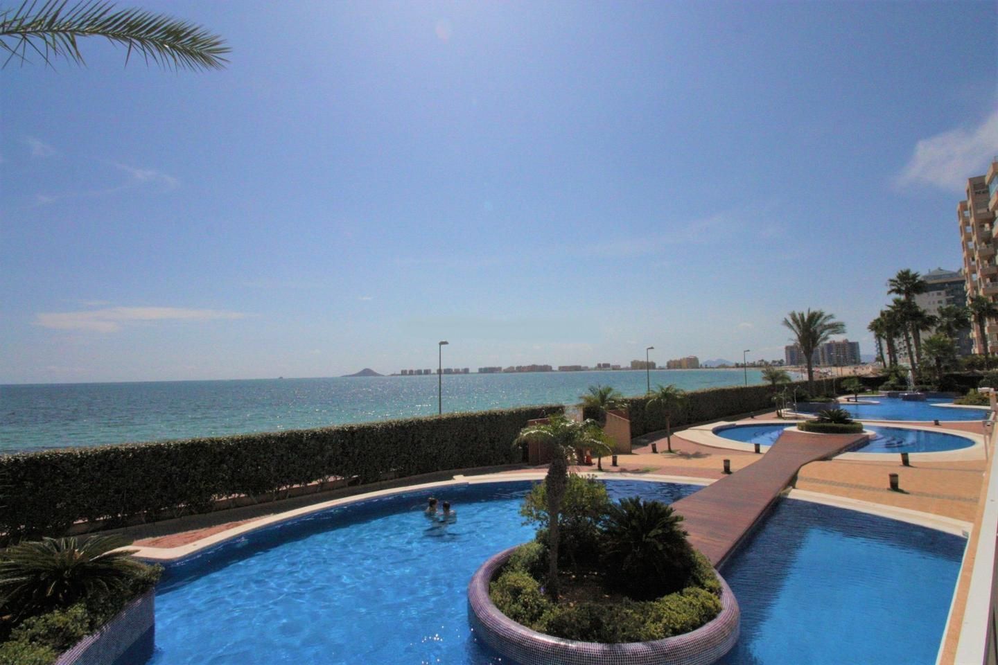Swimming pool of Apartment for sale in La Manga del Mar Menor  with Air Conditioner, Heating and Private garden