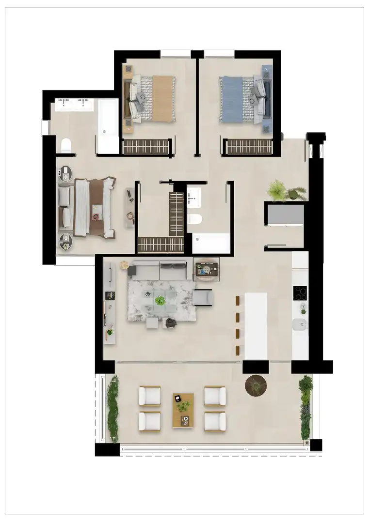 Apartamento en venta en San Roque con Aire acondicionado, Calefacción y Jardín privado