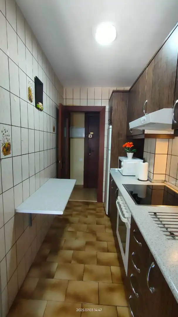 Kitchen of Flat for rent in Zaragoza  with Heating, Parquet flooring and Furnished