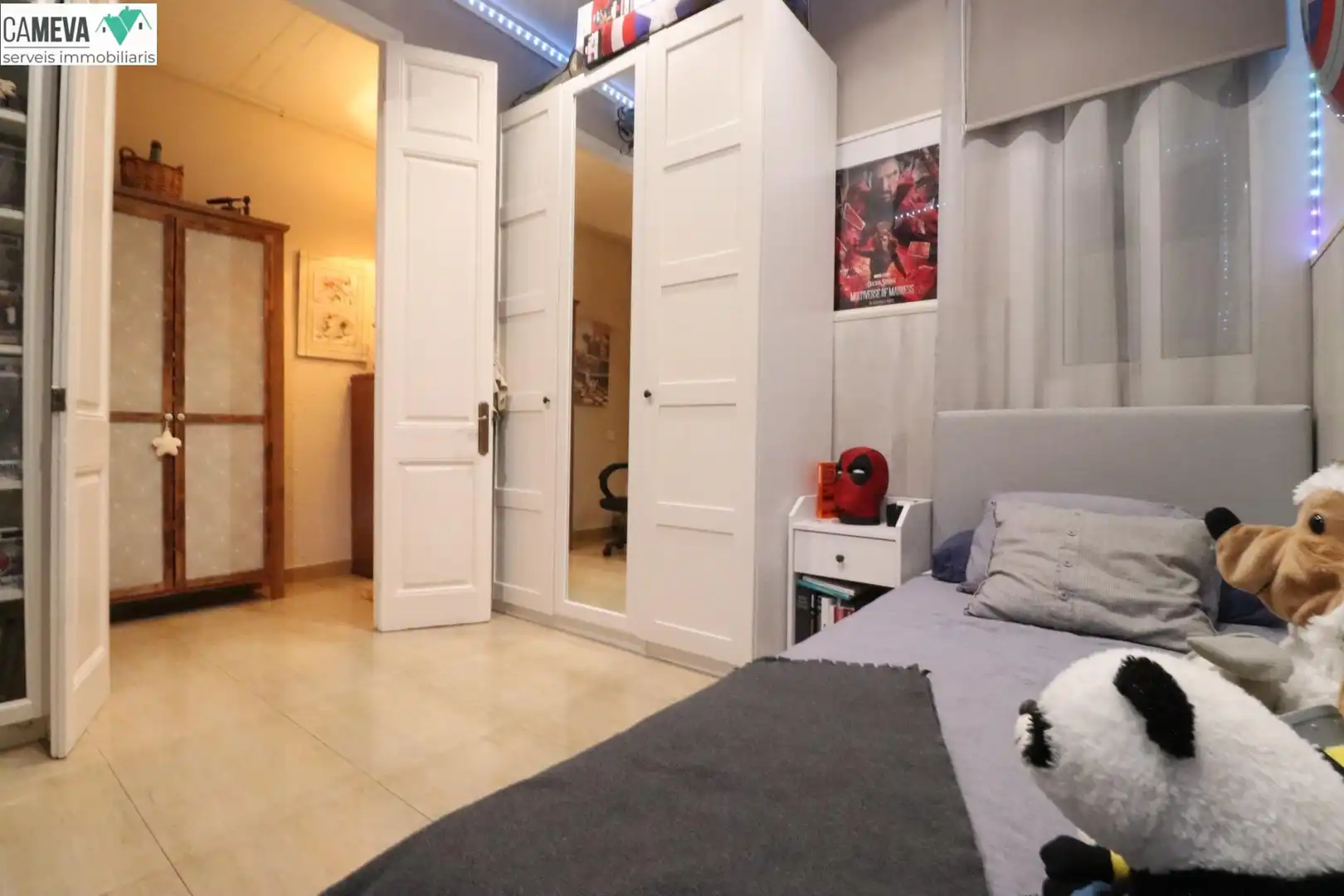 Schlafzimmer von Erdgeschoss zum Verkauf in Badalona mit Klimaanlage, Heizung und Terrasse