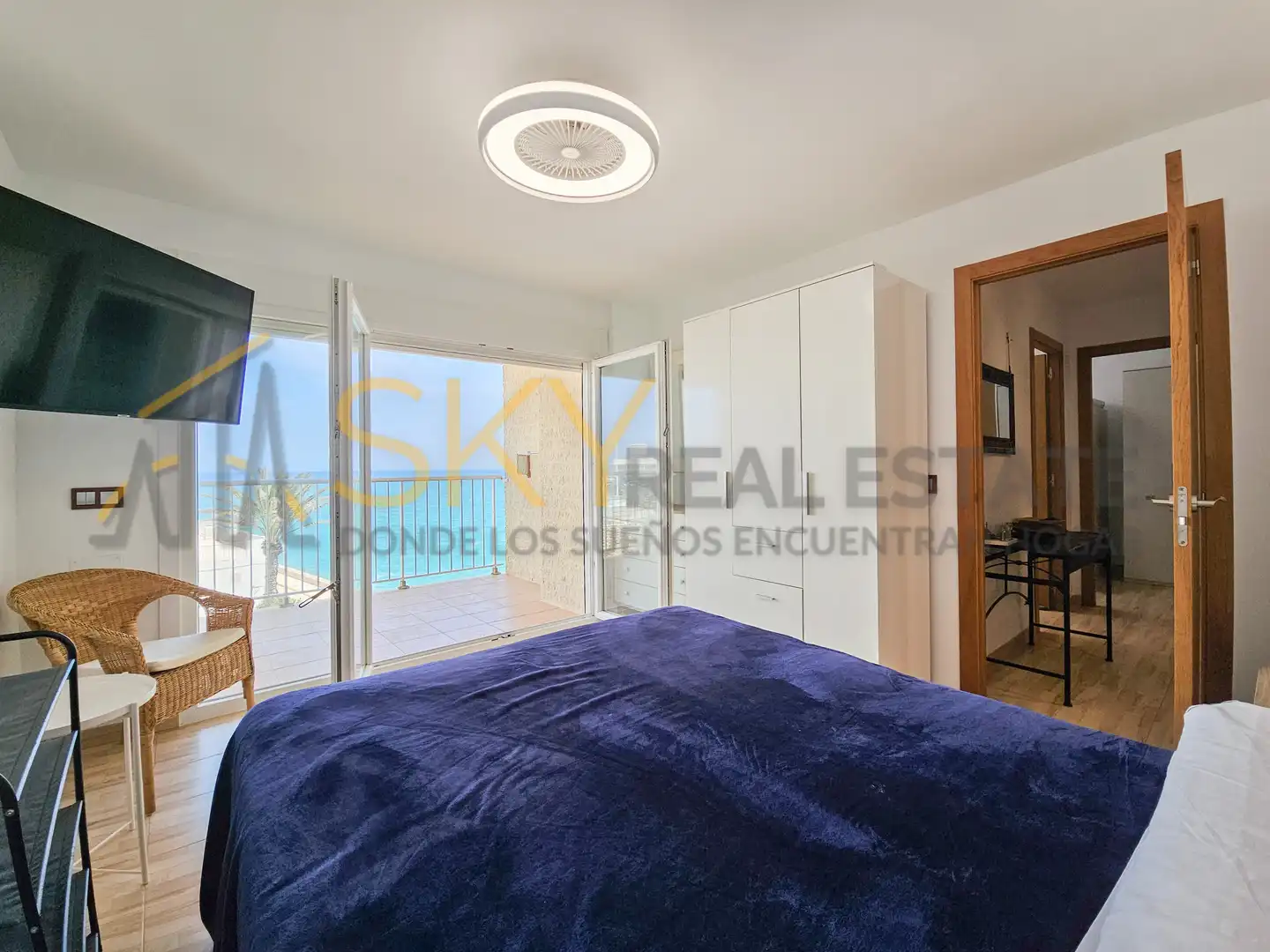 Bedroom of Flat for sale in Cullera  with Heating, Furnished and Community pool