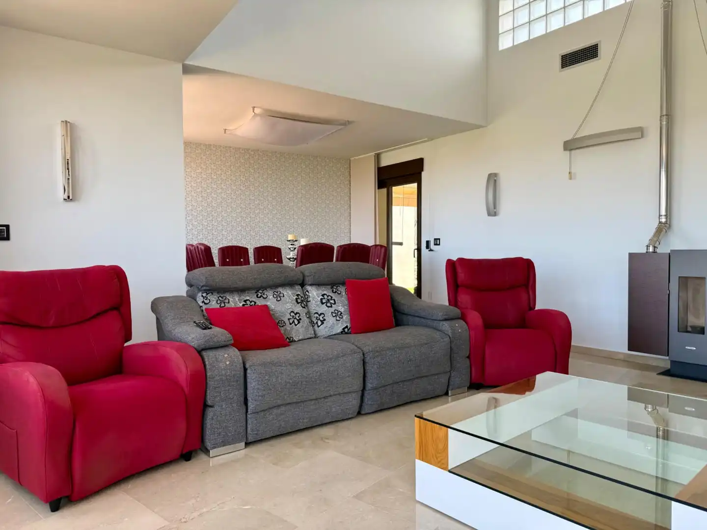 Living room of Houses for sale in Molina de Segura  with Air Conditioner, Private garden and Terrace
