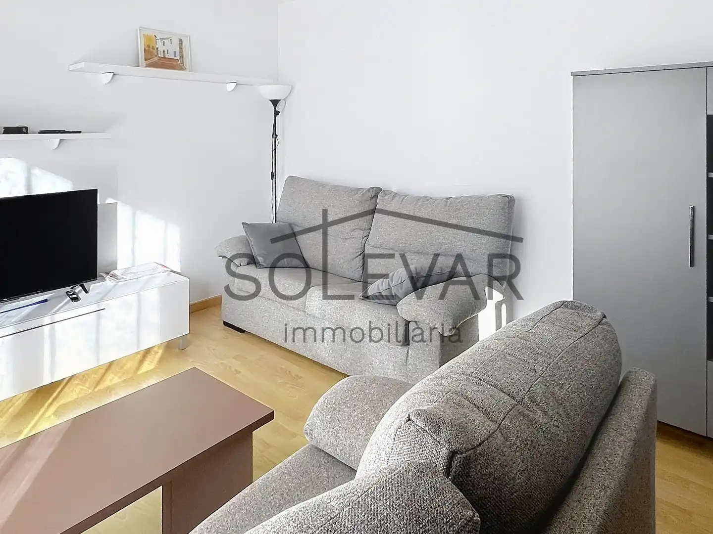Wohnzimmer von Wohnung zum Verkauf in La Pobla de Segur mit Klimaanlage, Heizung und Parkett