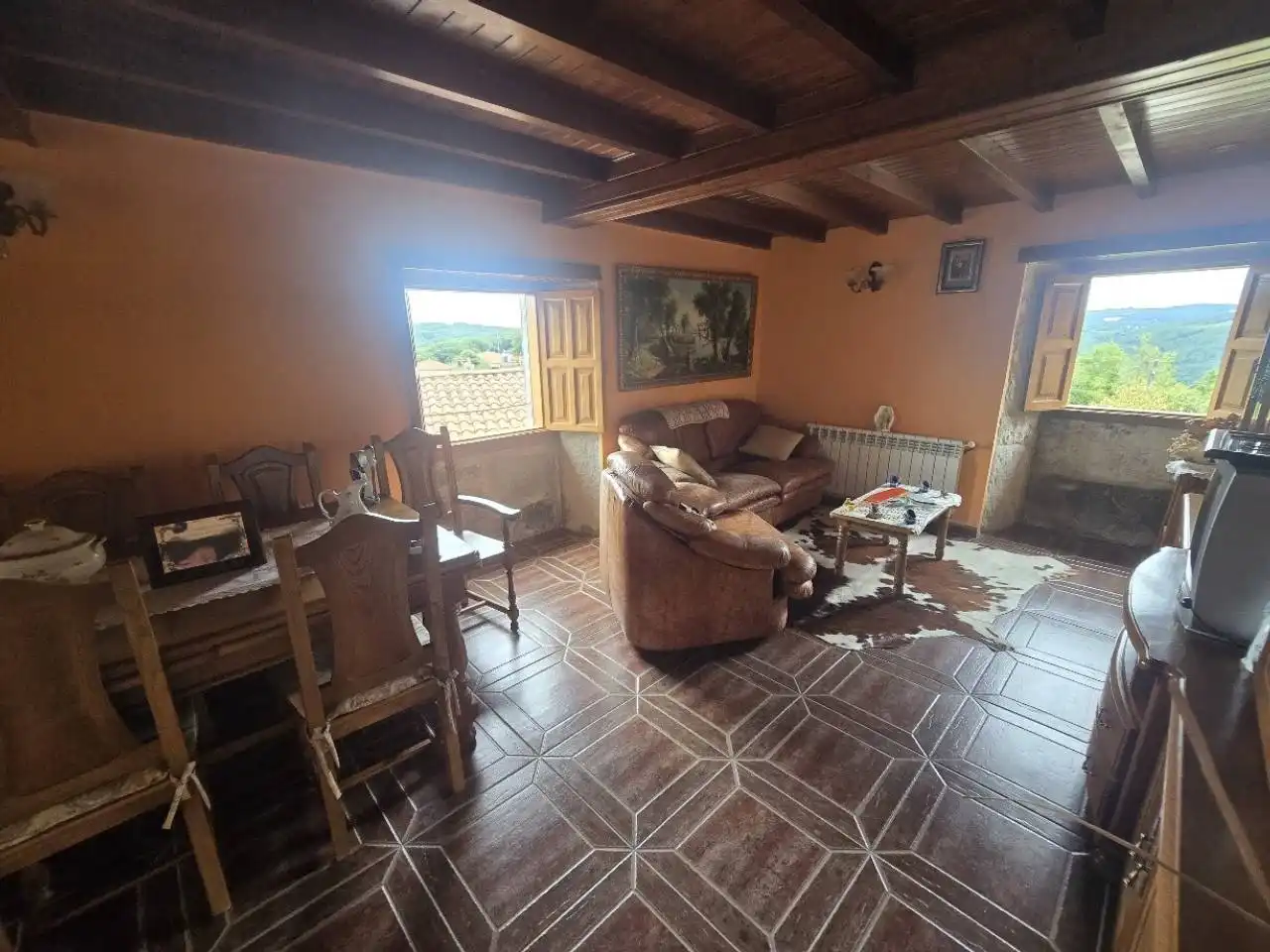 Wohnzimmer von Haus oder Chalet zum Verkauf in O Saviñao  mit Heizung, Privatgarten und Terrasse