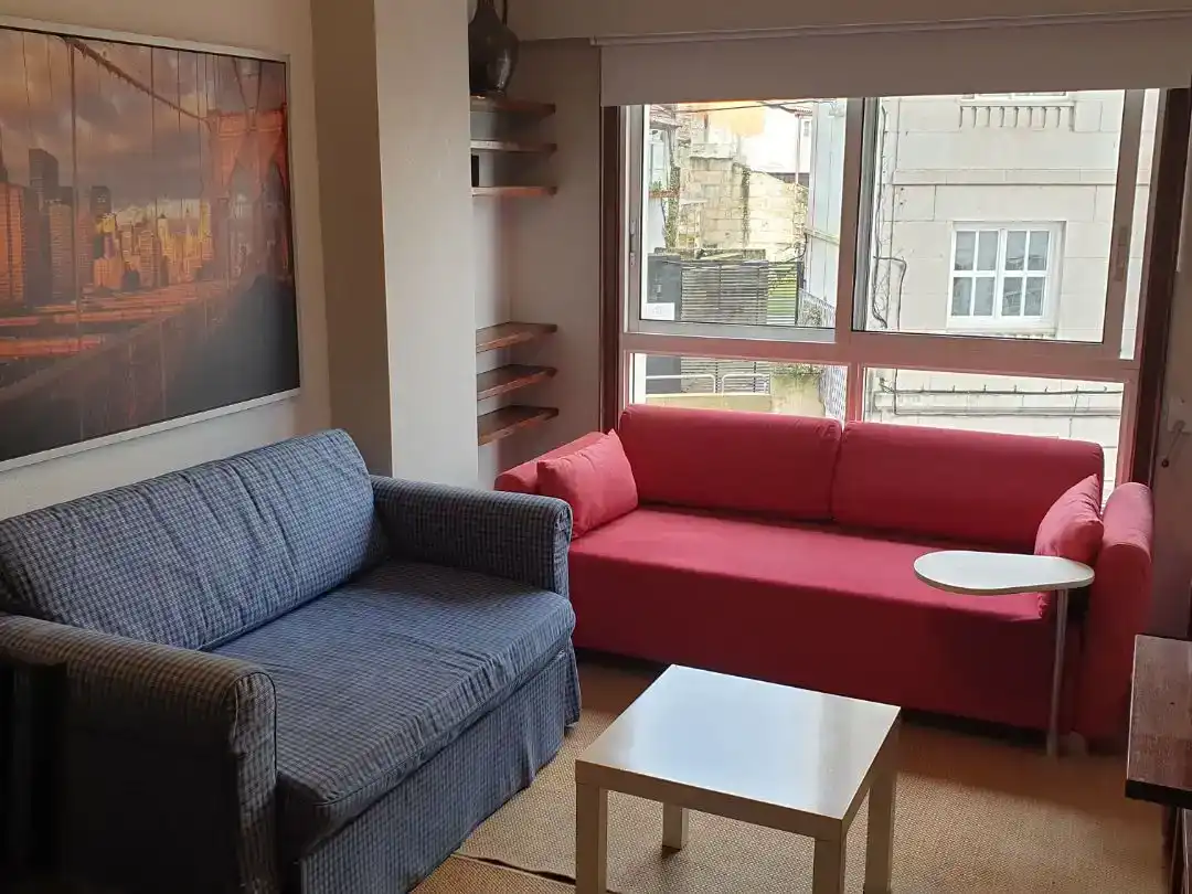 Living room of Apartments for rent in Vigo   with Parquet flooring and Furnished