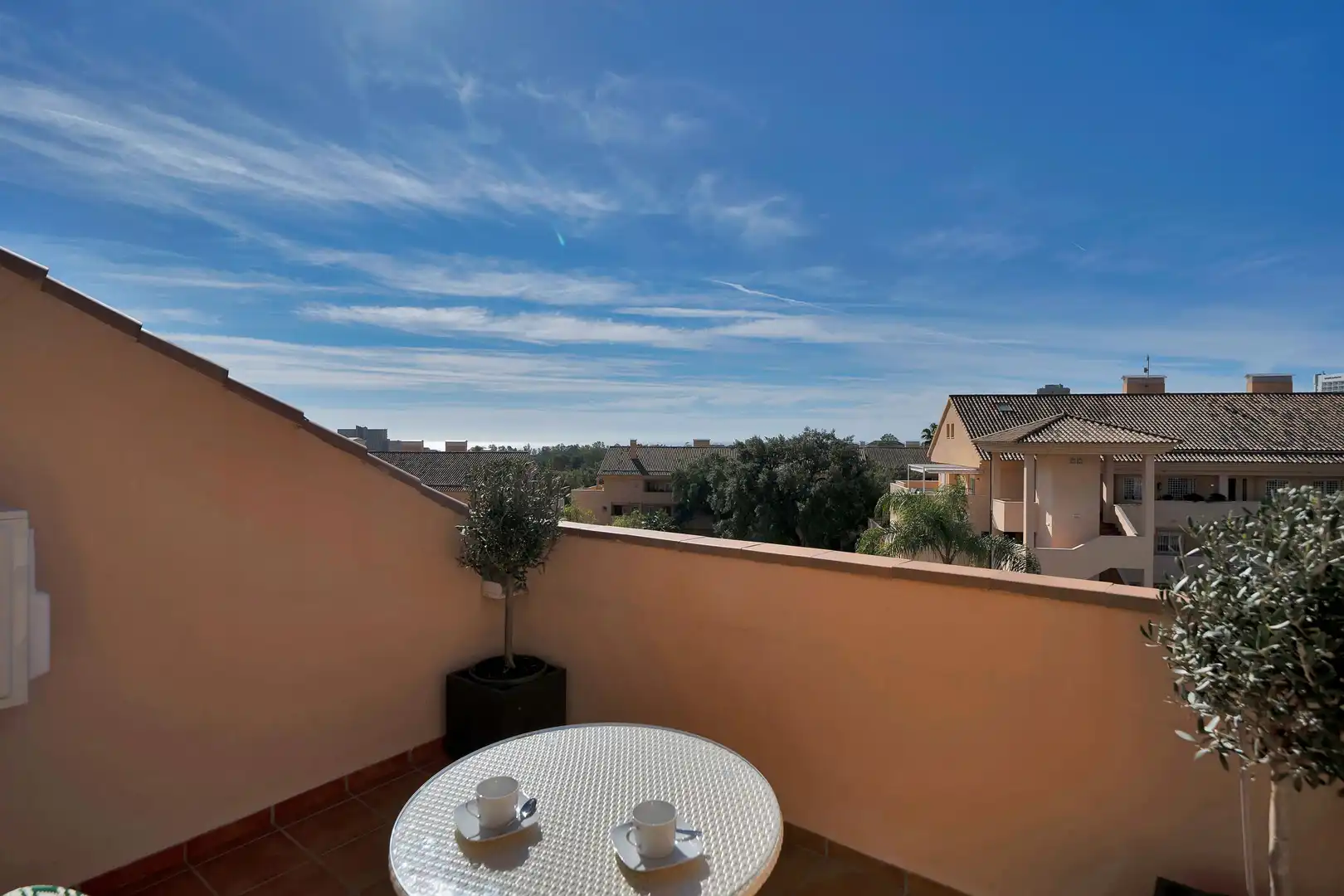 Terrassa de Apartament de lloguer en Marbella amb Jardí privat, Terrassa i Moblat
