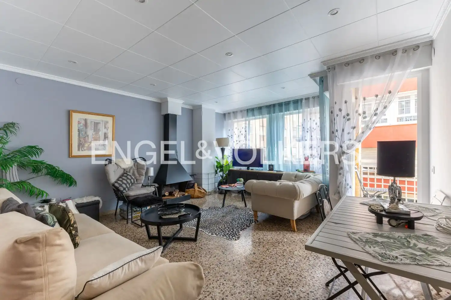 Sala de estar de Piso en venta en Benicarló con Calefacción, Trastero y Balcón