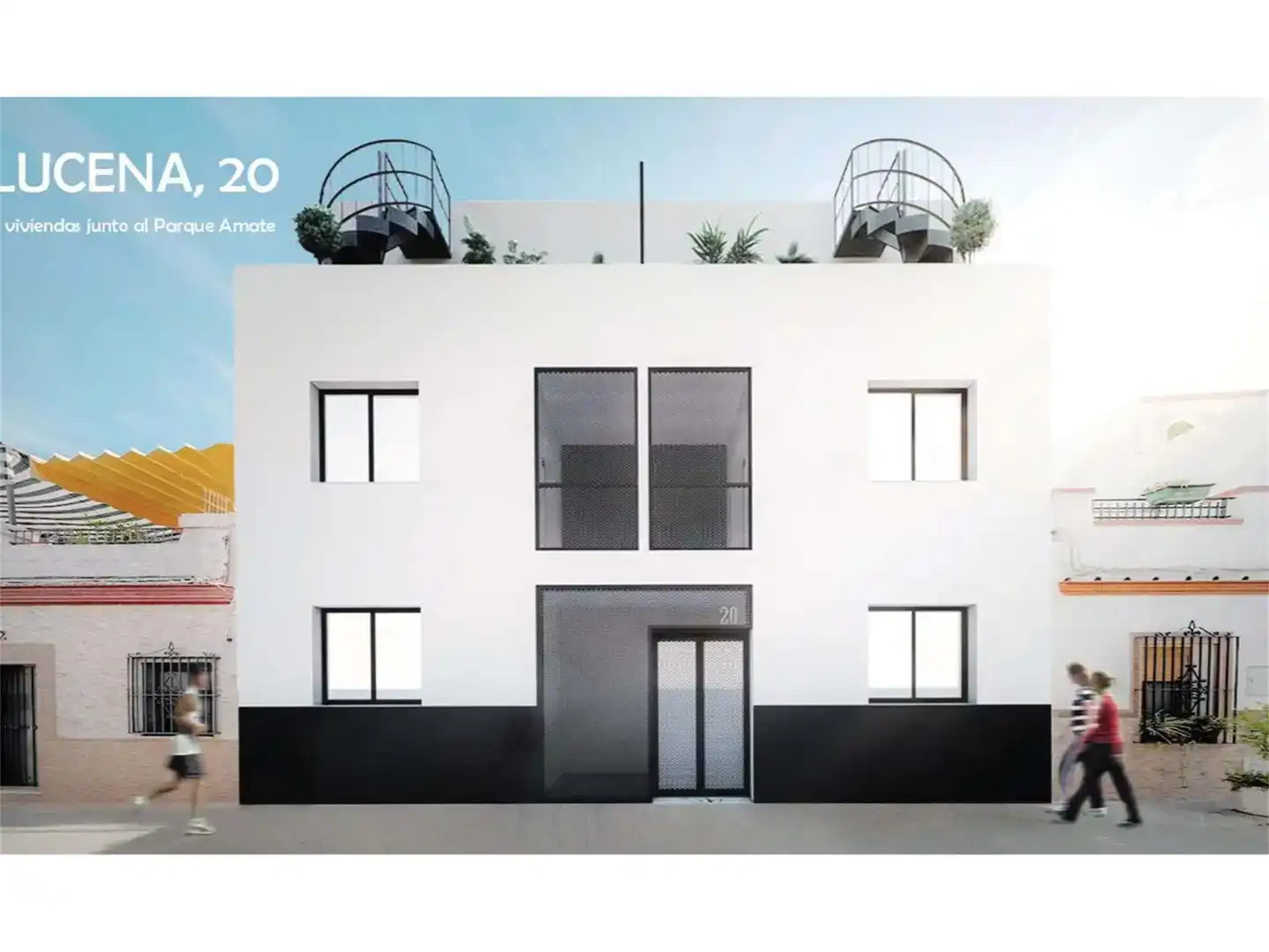 Vista exterior de Piso en venta en Sevilla con Aire acondicionado y Jardín privado