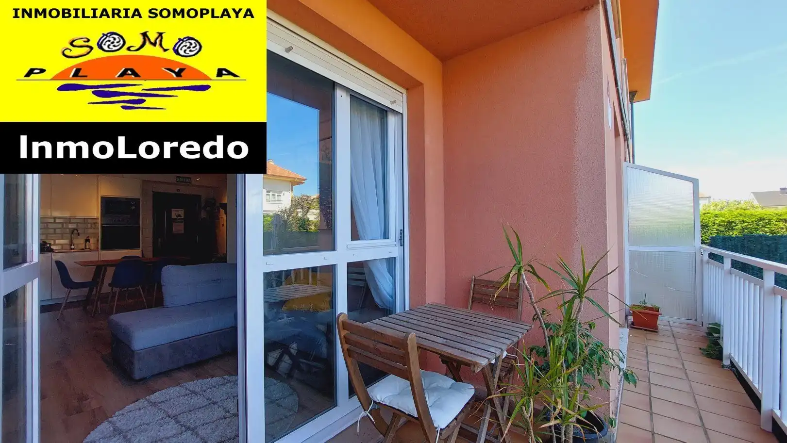 Terrasse von Wohnung zum Verkauf in Ribamontán al Mar mit Heizung, Privatgarten und Terrasse
