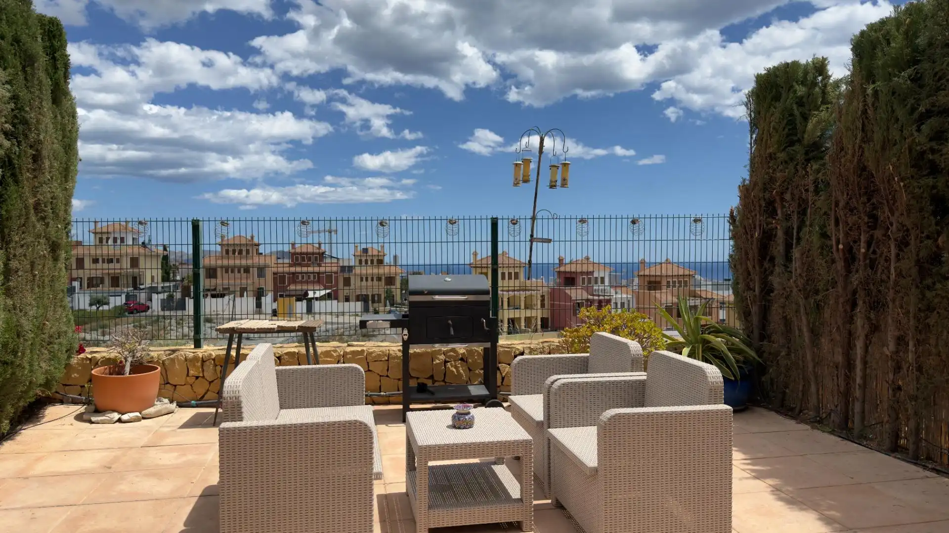 Terrassa de Casa o xalet de lloguer en Finestrat amb Aire condicionat i Moblat