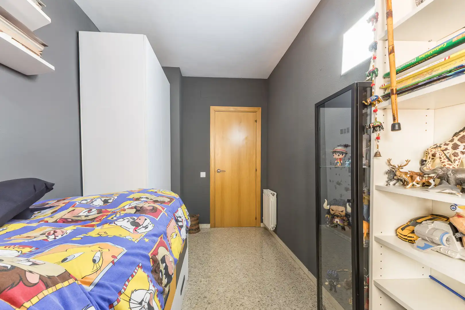 Schlafzimmer von Wohnung zum Verkauf in Barcelona mit Klimaanlage, Heizung und Terrasse