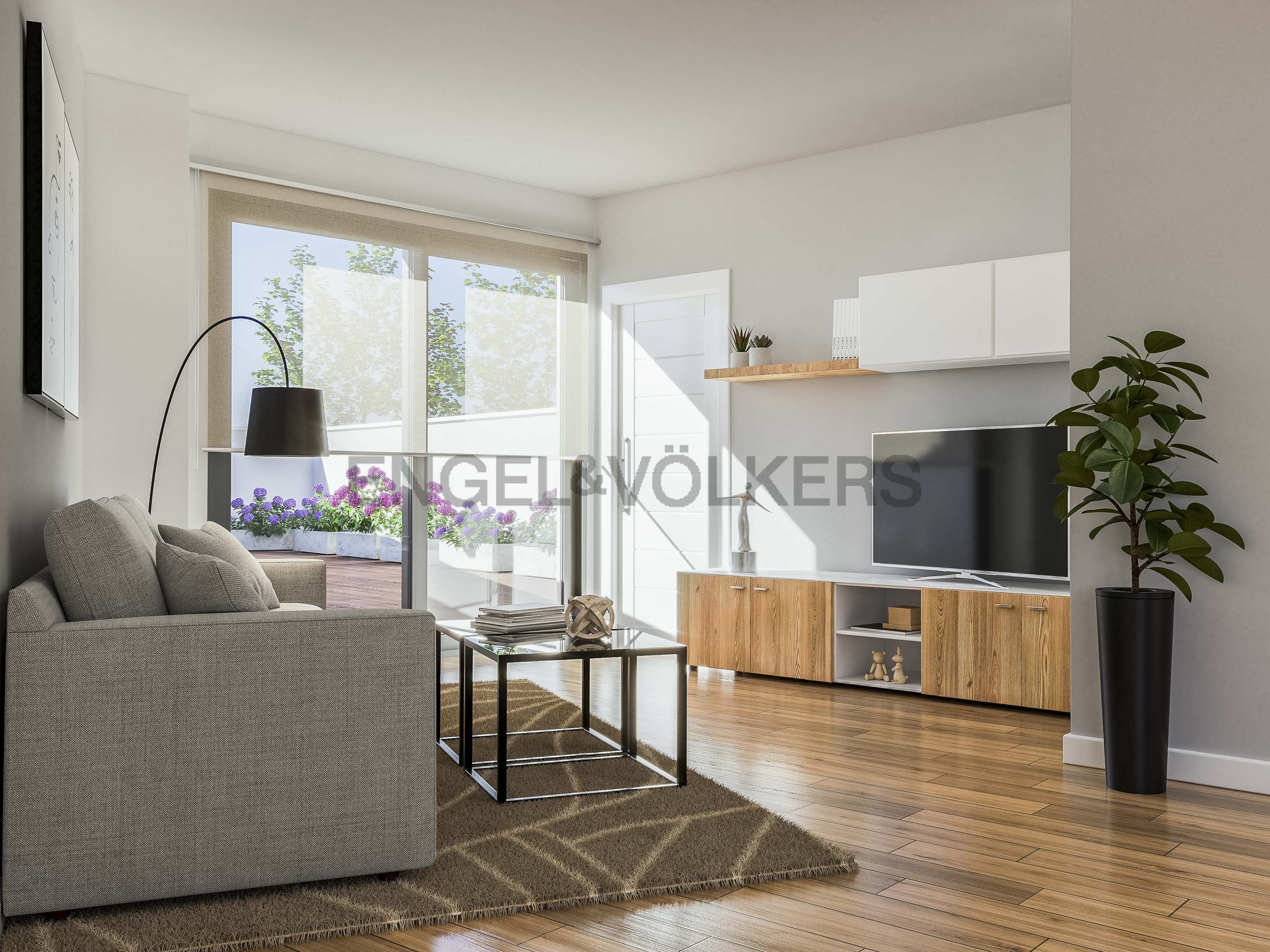 Sala d'estar de Apartament en venda en Vallirana amb Aire condicionat, Calefacció i Parquet