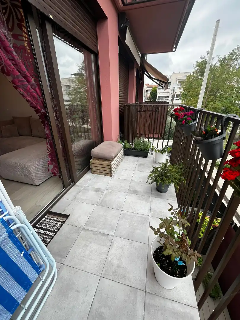 Balcony of Flat for sale in Cubelles  with Air Conditioner, Parquet flooring and Terrace