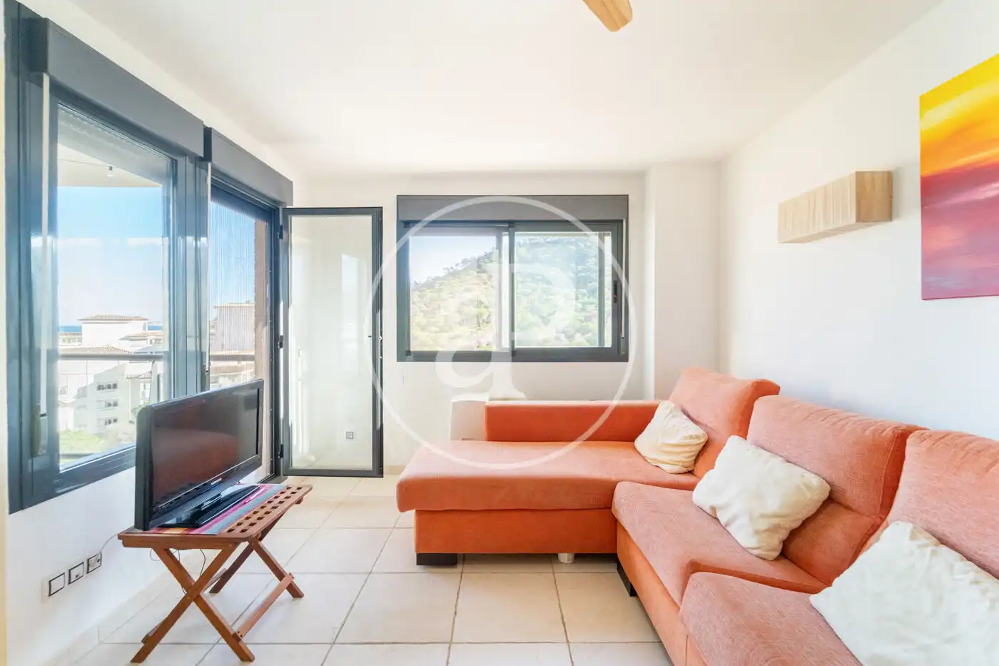 Sala d'estar de Pis en venda en Villajoyosa / La Vila Joiosa amb Calefacció, Jardí privat i Terrassa