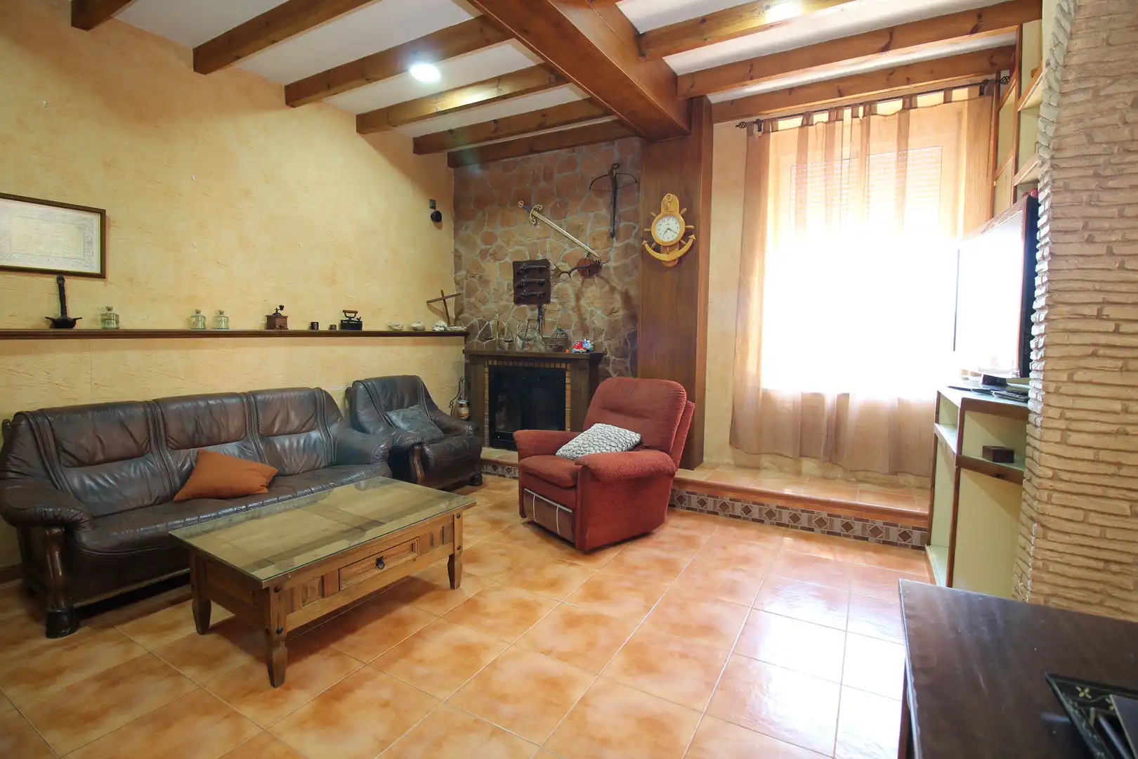 Sala de estar de Finca rústica en venta en Cartagena con Aire acondicionado, Jardín privado y Terraza