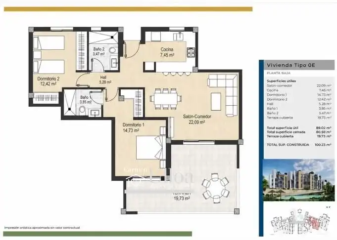 Piso con piscina en venta en Bonalba - Cotoveta, imagen 15