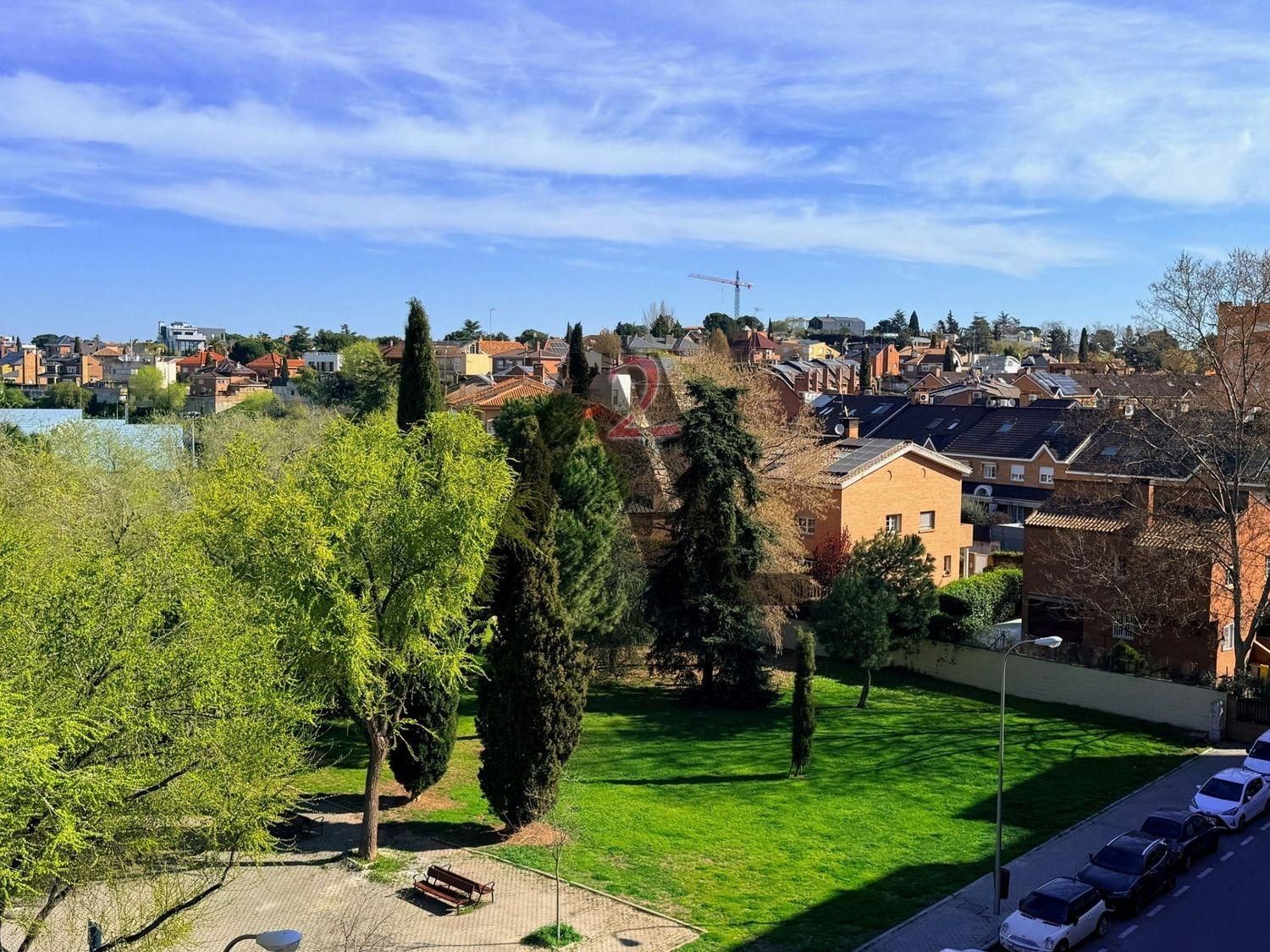 Exterior view of Flat for rent in  Madrid Capital  with Heating and Community pool