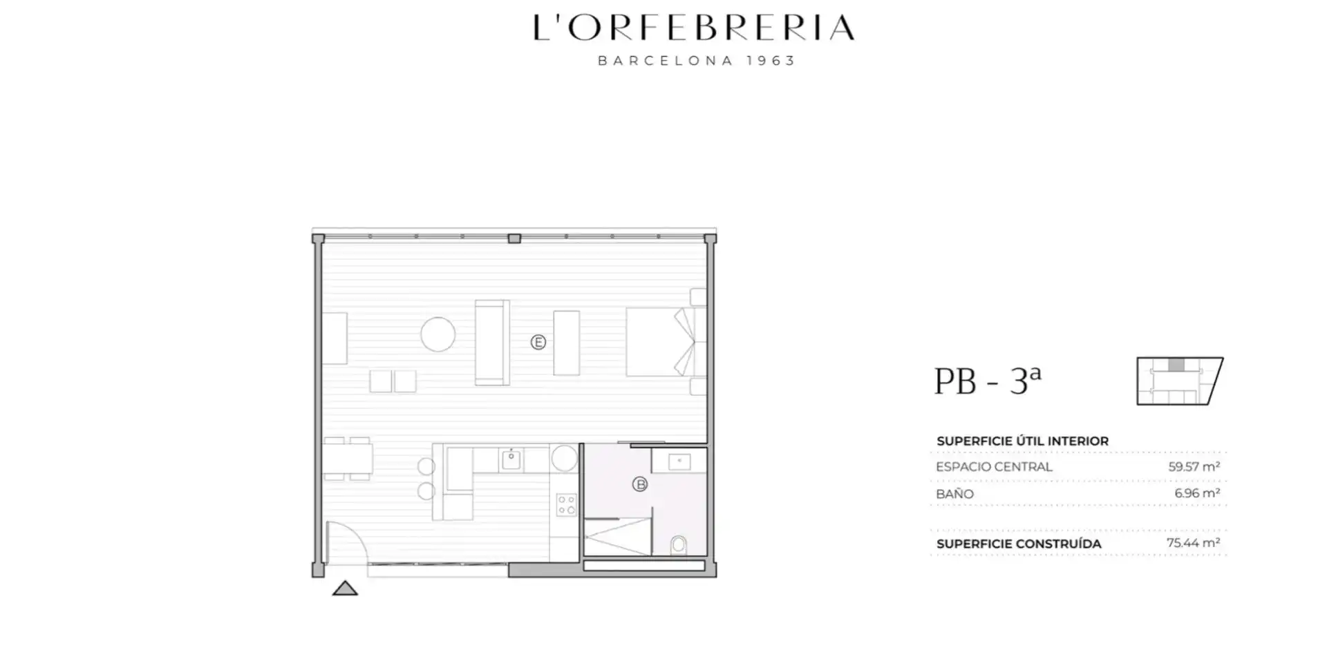 Dormitori de Apartament en venda en Barcelona amb Aire condicionat, Jardí privat i Piscina