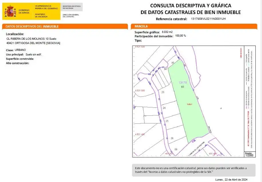 Terreny residencial en venda a Ortigosa del Monte, imagen 4