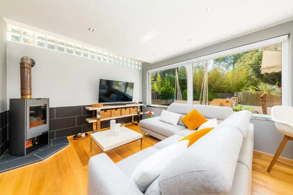 Living room of Houses for sale in Pollença  with Air Conditioner, Heating and Private garden