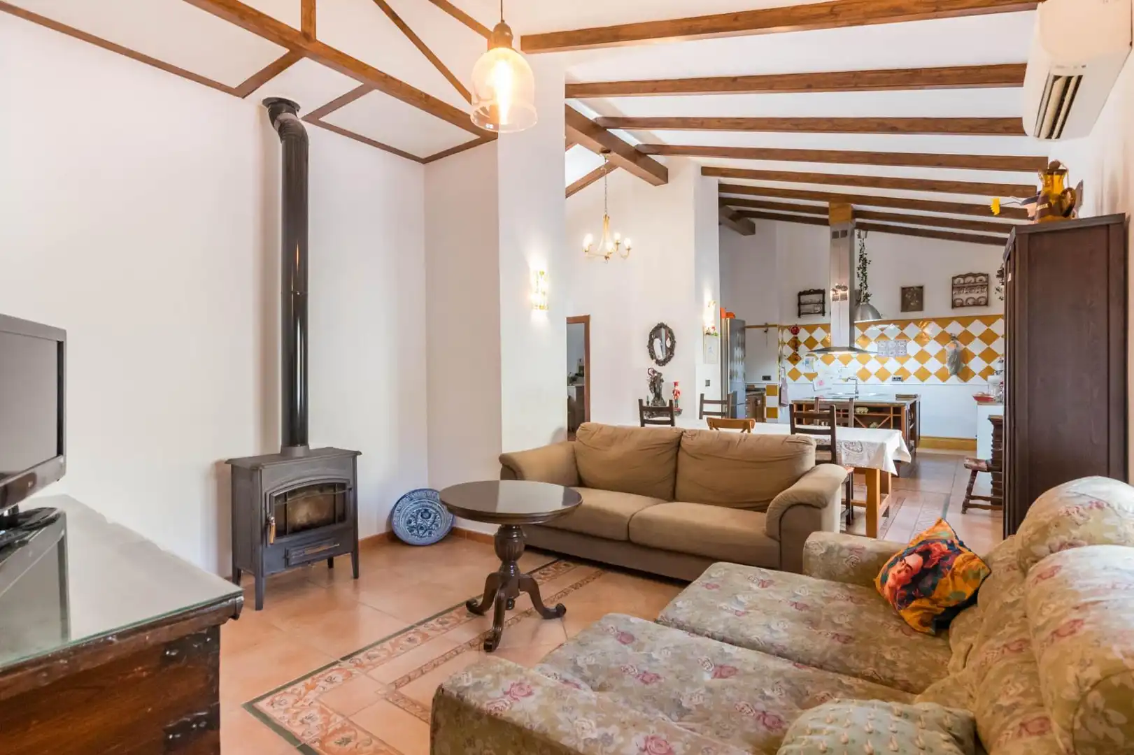 Sala d'estar de Casa o xalet en venda en Murcia amb Aire condicionat i Balcó