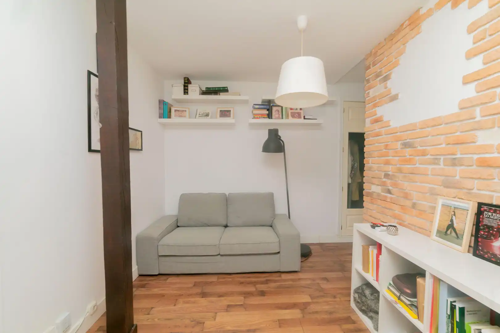 Sala de estar de Piso de alquiler en Madrid con Aire acondicionado, Calefacción y Amueblado