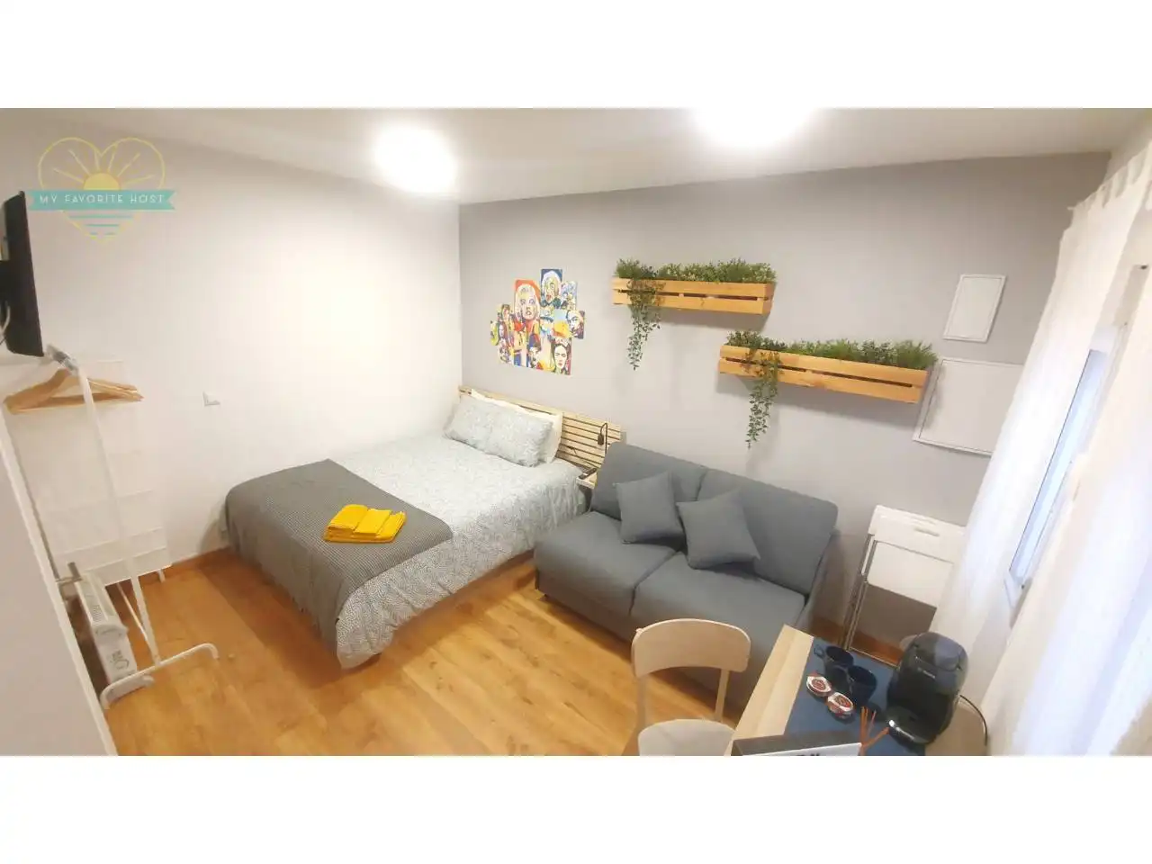 Bedroom of Study for rent in Madrid  with Parquet flooring and Furnished