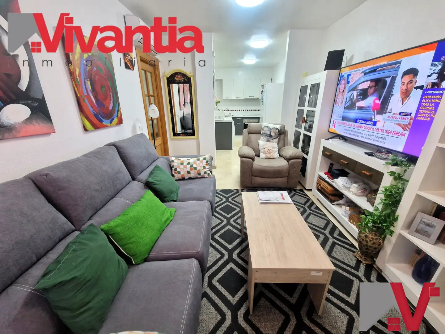 Living room of Apartments for sale in Lorca  with Air Conditioner, Heating and Furnished