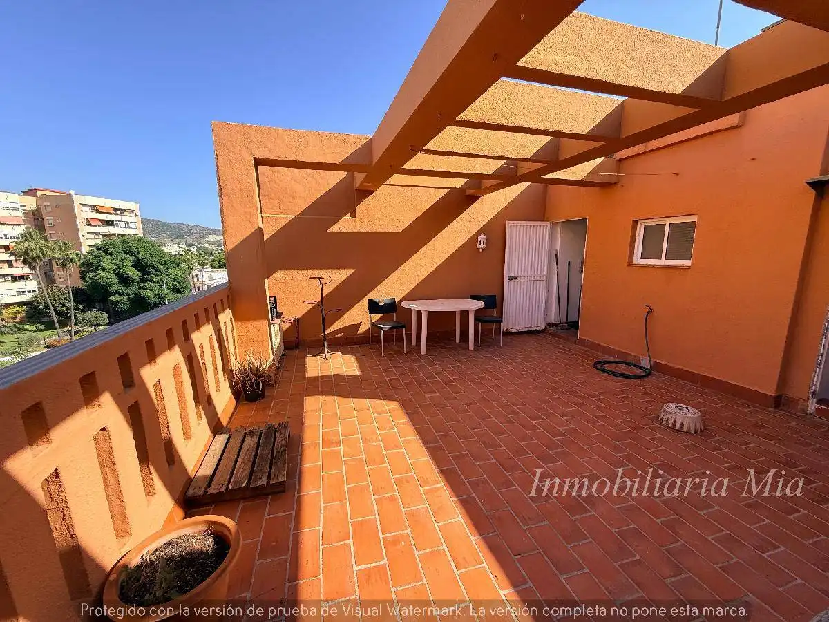 Terrasse von Wohnungen zur Miete in Torremolinos mit Schwimmbad, Möbliert und Gemeinschaftspool
