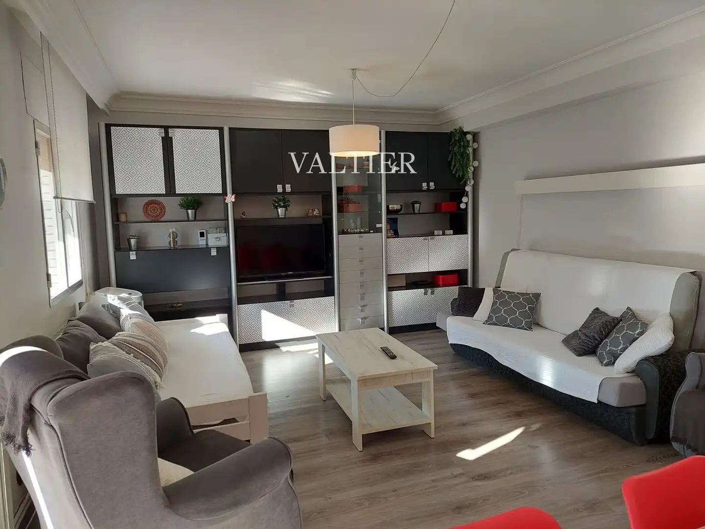 Sala de estar de Piso de alquiler en Madrid con Aire acondicionado, Terraza y Amueblado