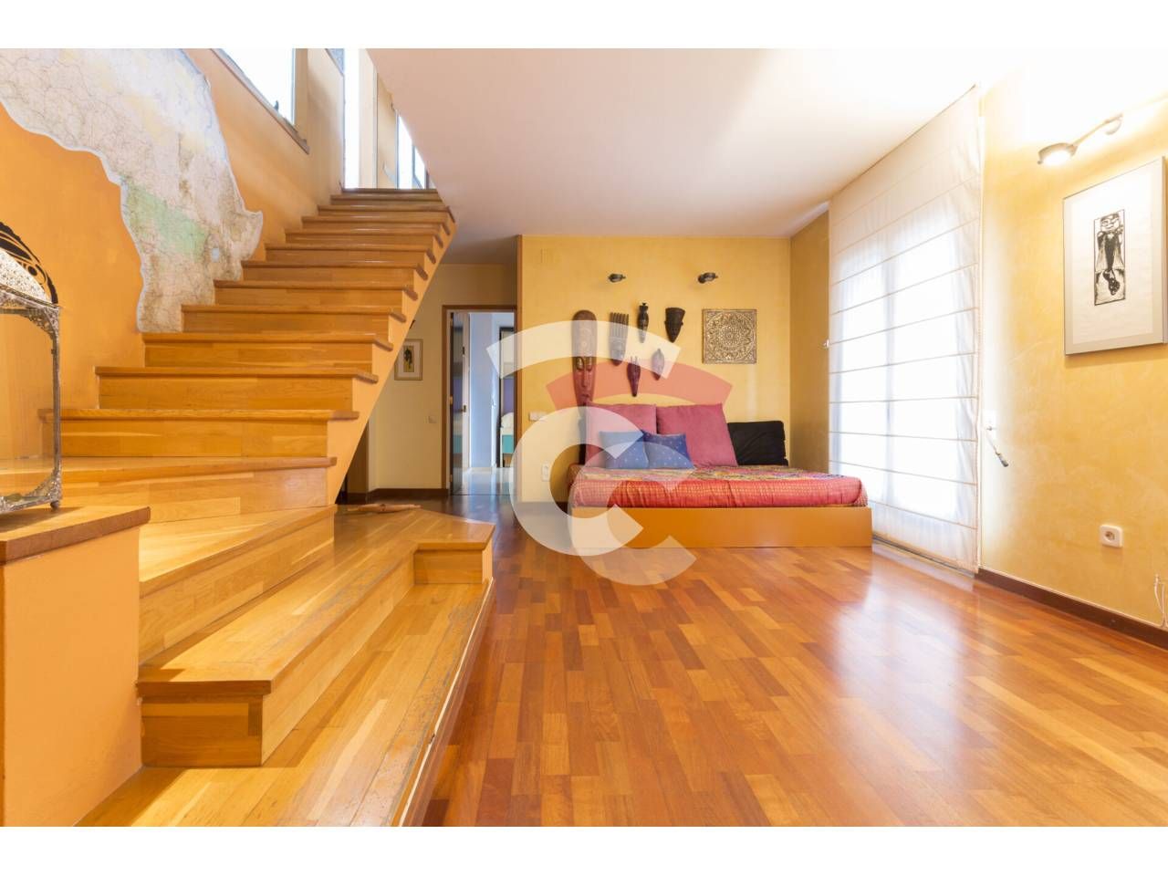 Sala d'estar de Pis de lloguer en Vic amb Aire condicionat, Calefacció i Parquet