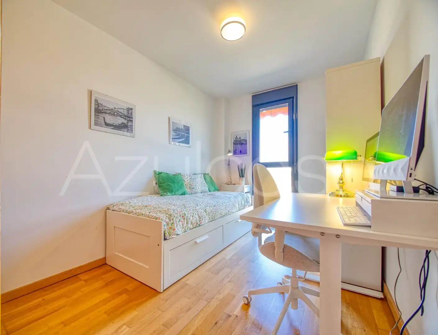 Schlafzimmer von Wohnung zum Verkauf in El Campello mit Klimaanlage, Privatgarten und Parkett