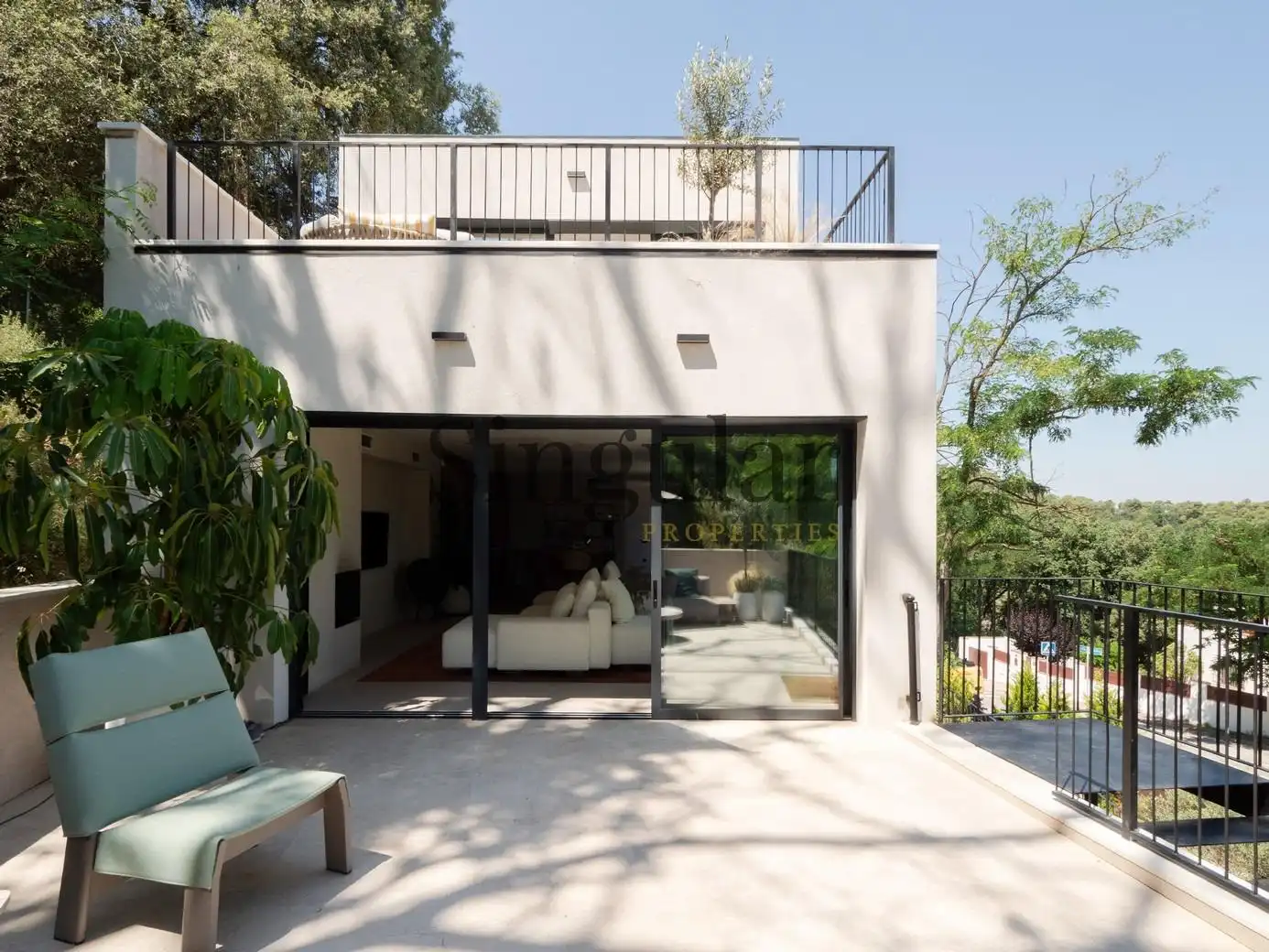 Terrassa de Casa o xalet en venda en Sant Cugat del Vallès amb Aire condicionat, Calefacció i Jardí privat