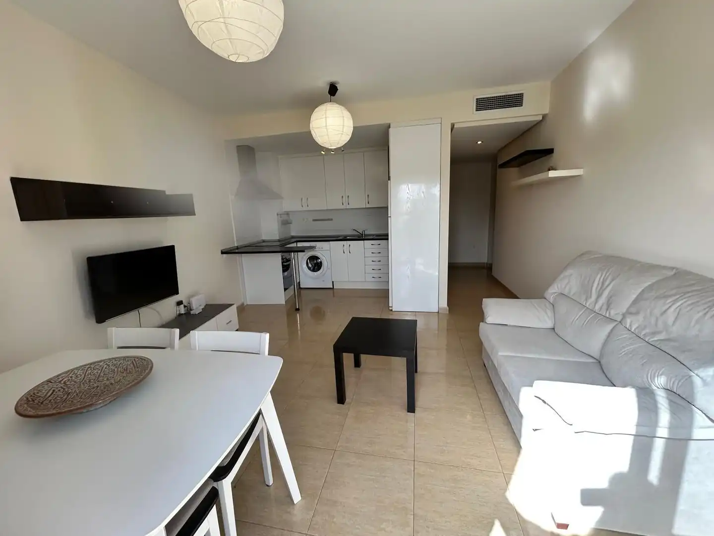 Sala d'estar de Apartament en venda en  Murcia Capital amb Aire condicionat, Terrassa i Traster