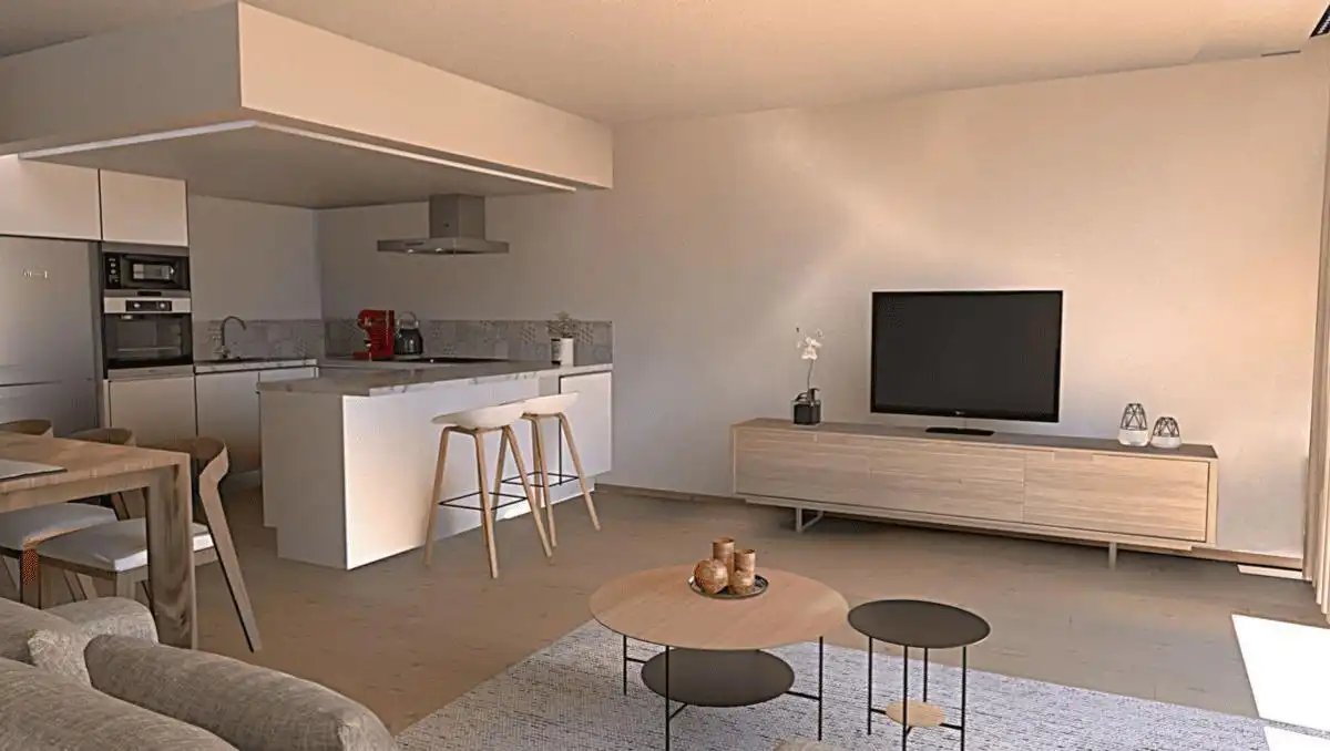 Sala de estar de Casa adosada en venta en Llubí con Aire acondicionado, Calefacción y Jardín privado