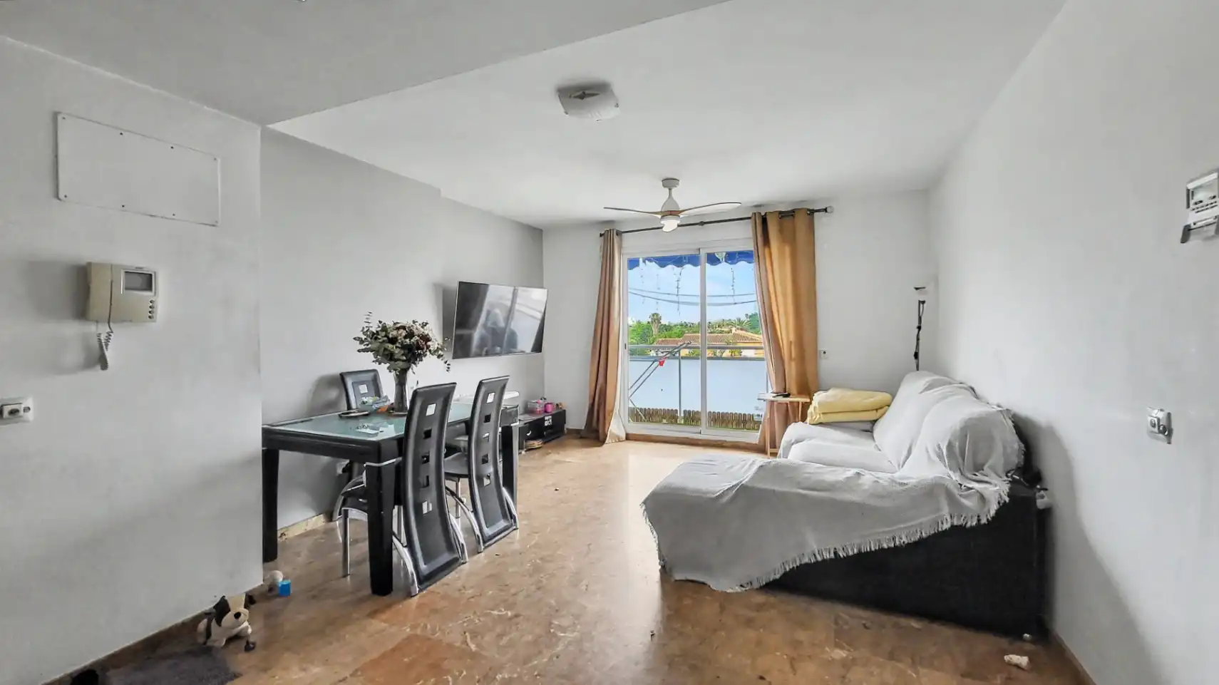 Sala de estar de Apartamento en venta en Dénia con Aire acondicionado, Calefacción y Terraza