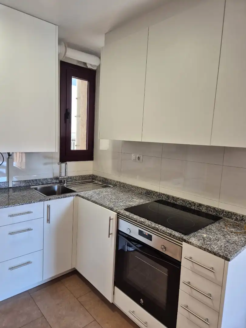 Kitchen of Flat for sale in Barcelona  with Heating, Parquet flooring and Furnished