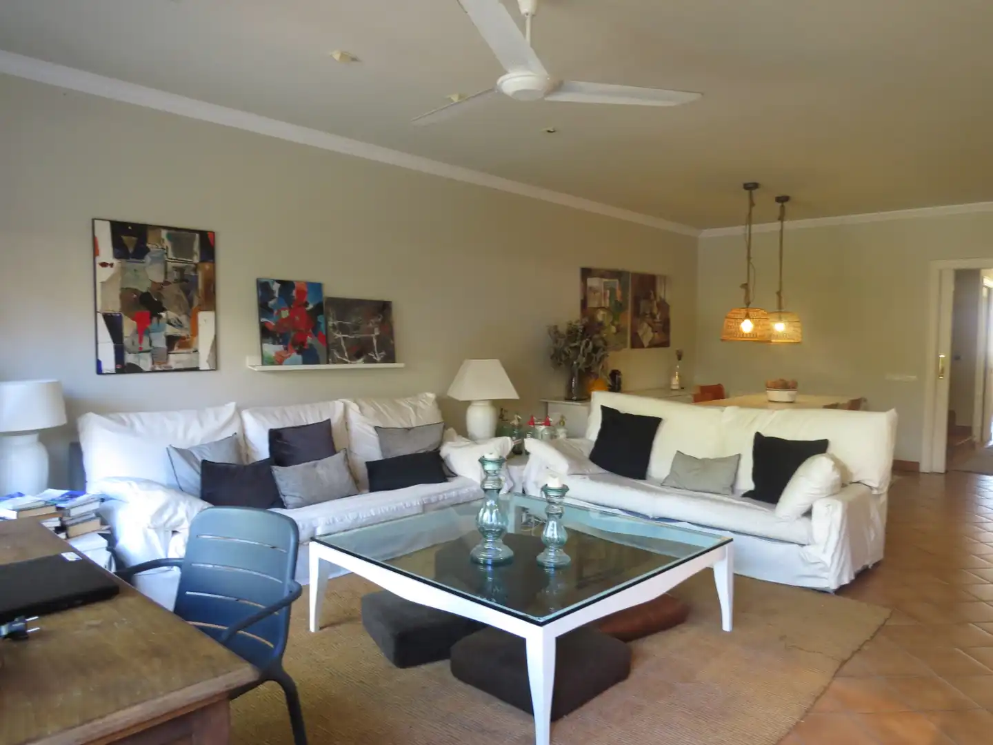 Wohnzimmer von Country house zur Miete in Sant Andreu de Llavaneres mit Heizung, Parkett und Terrasse