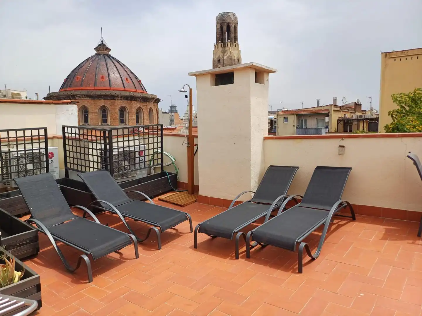 Terrace of Flat for rent in Barcelona  with Air Conditioner, Heating and Furnished
