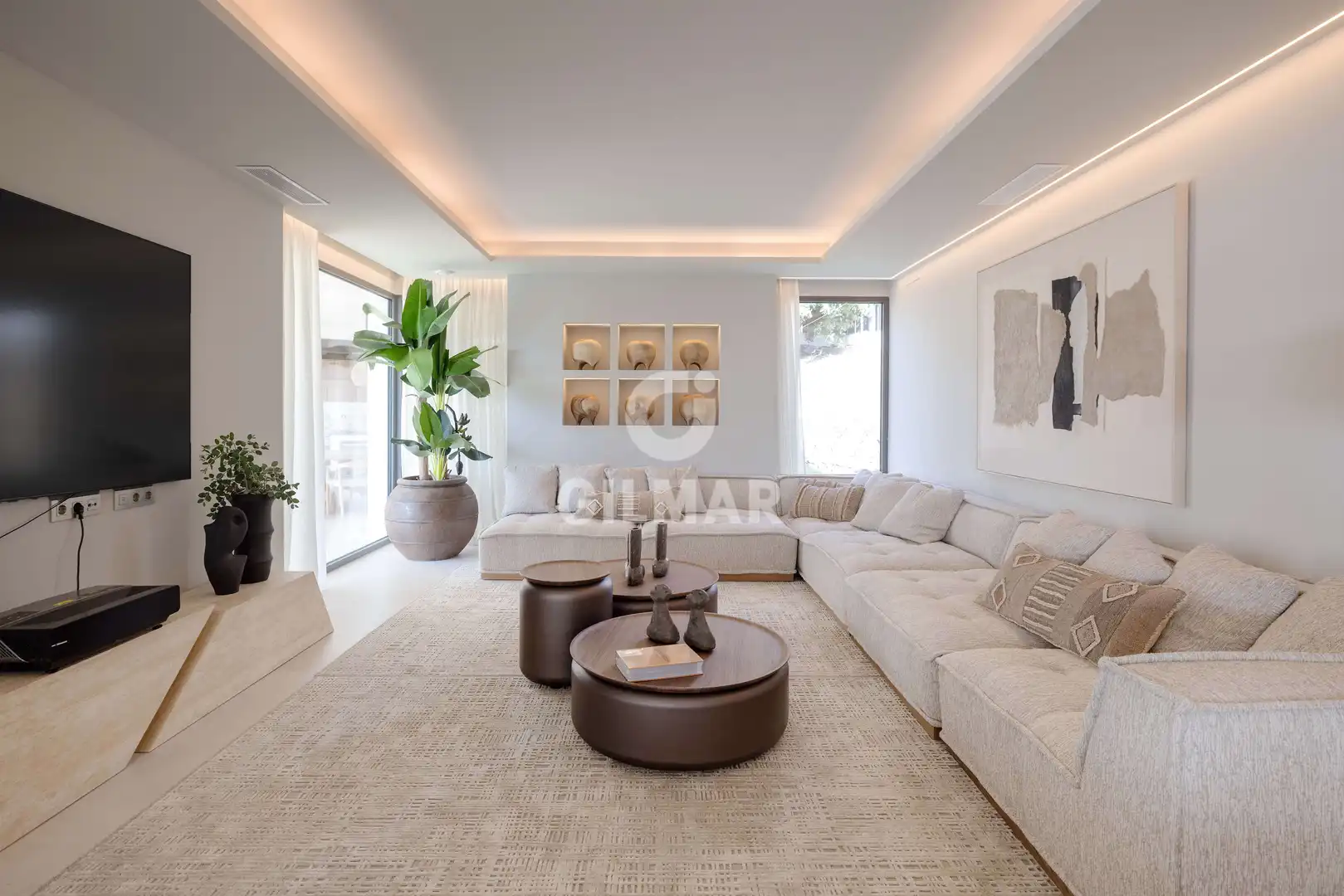 Living room of Houses for sale in Benalmádena  with Heating, Private garden and Swimming Pool