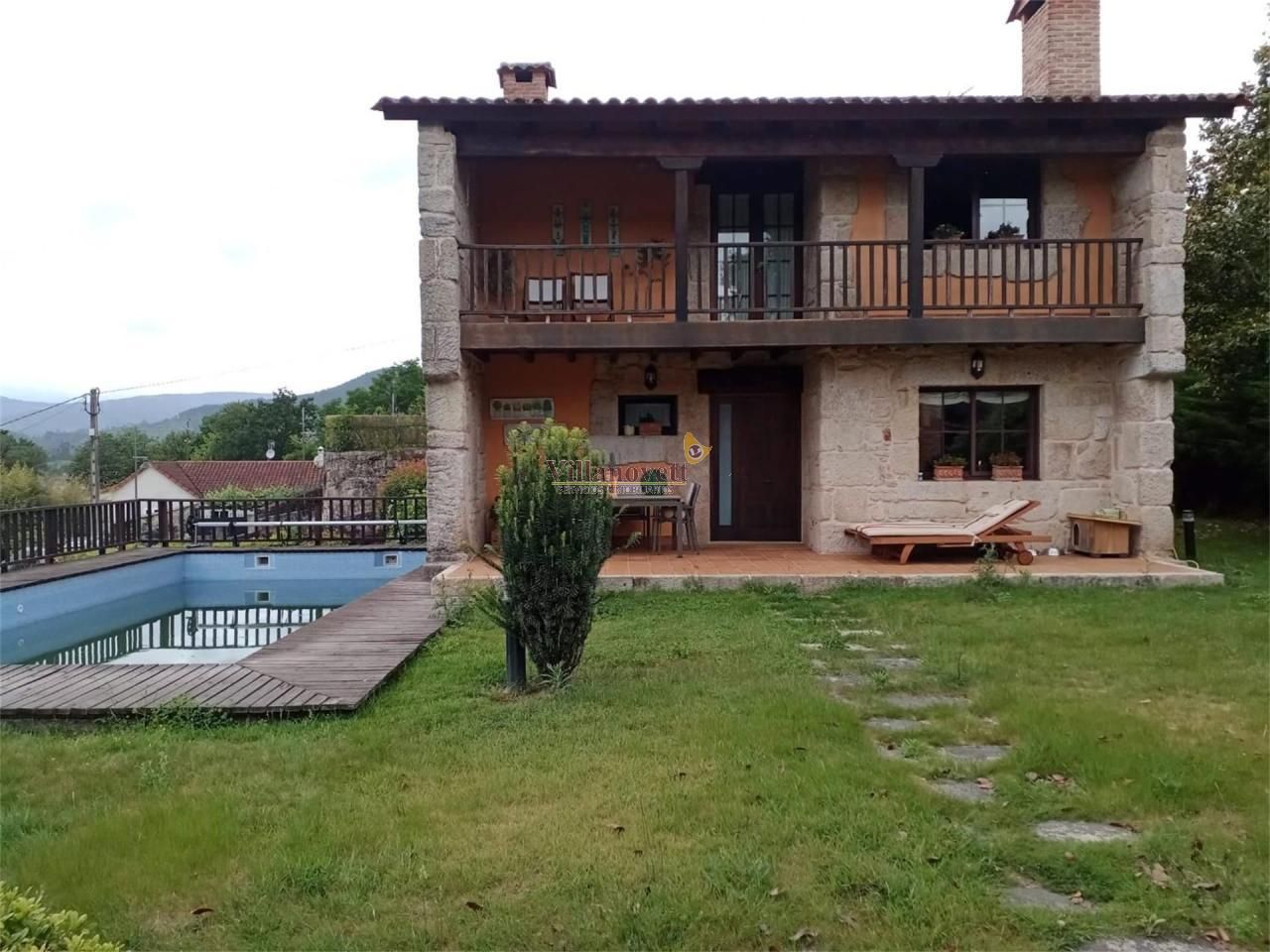 Jardí de Casa o xalet en venda en Mondariz-Balneario amb Calefacció, Terrassa i Piscina