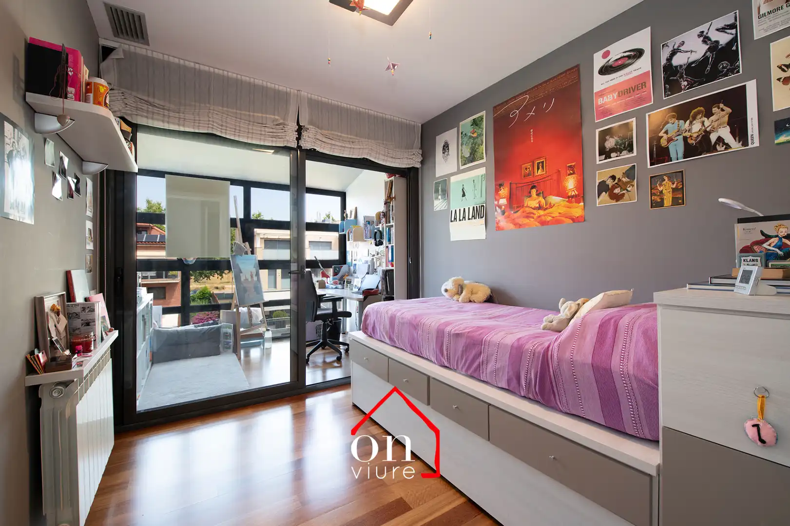 Bedroom of Attic for sale in Sant Cugat del Vallès  with Air Conditioner, Heating and Parquet flooring