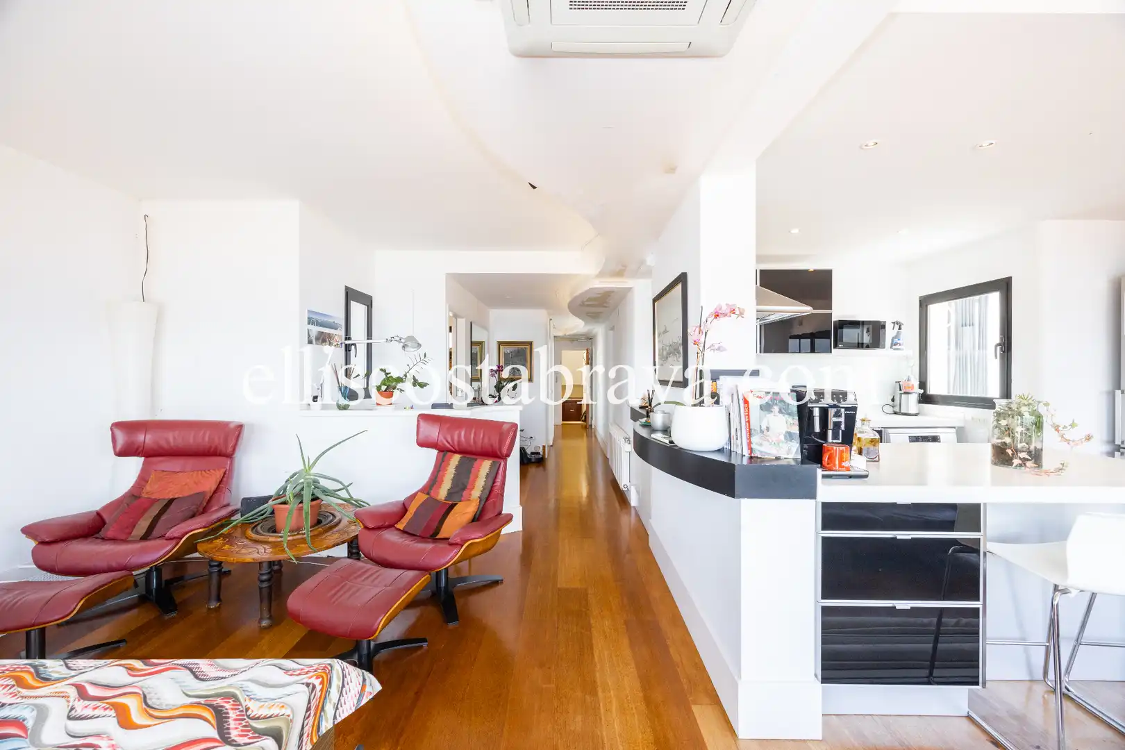 Sala de estar de Ático en venta en Palamós con Aire acondicionado, Calefacción y Parquet