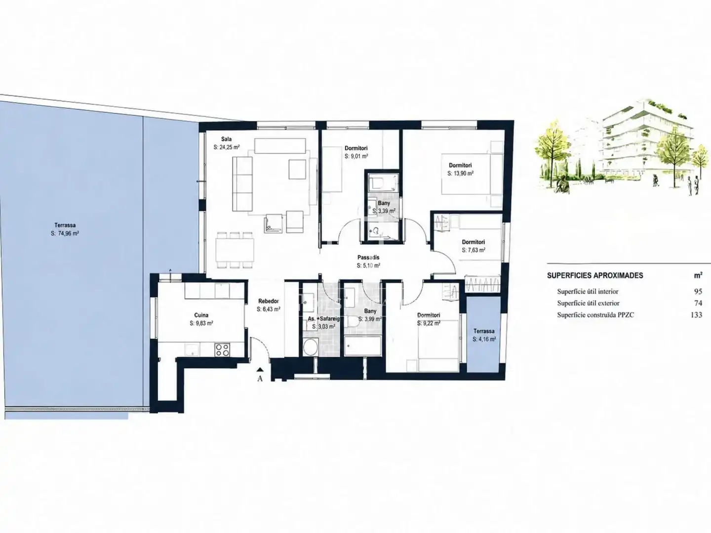 Penthouse with lift for sale in Barri del Mar, imagen 41