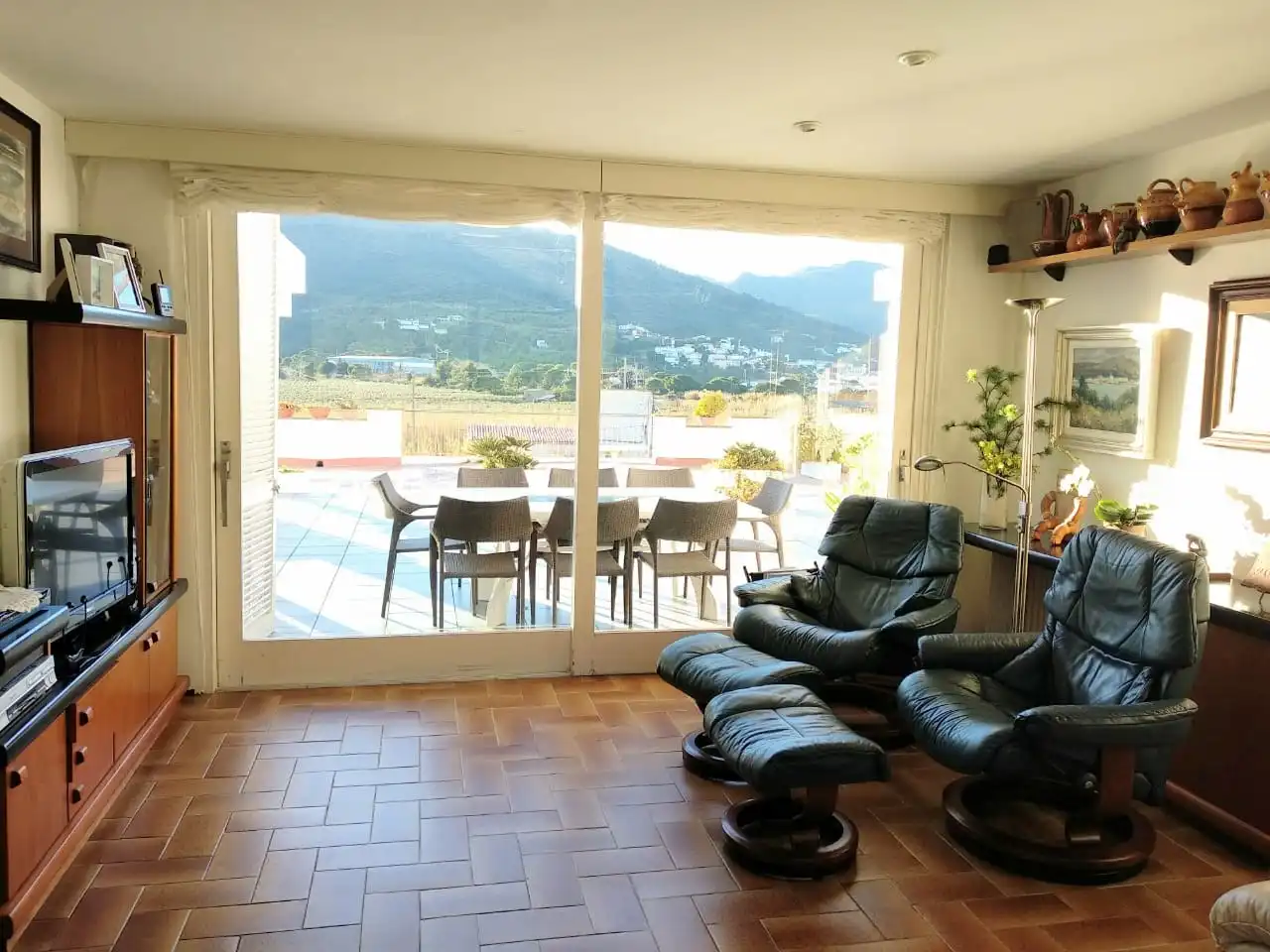 Living room of Flat for sale in El Port de la Selva  with Heating, Terrace and Storage room