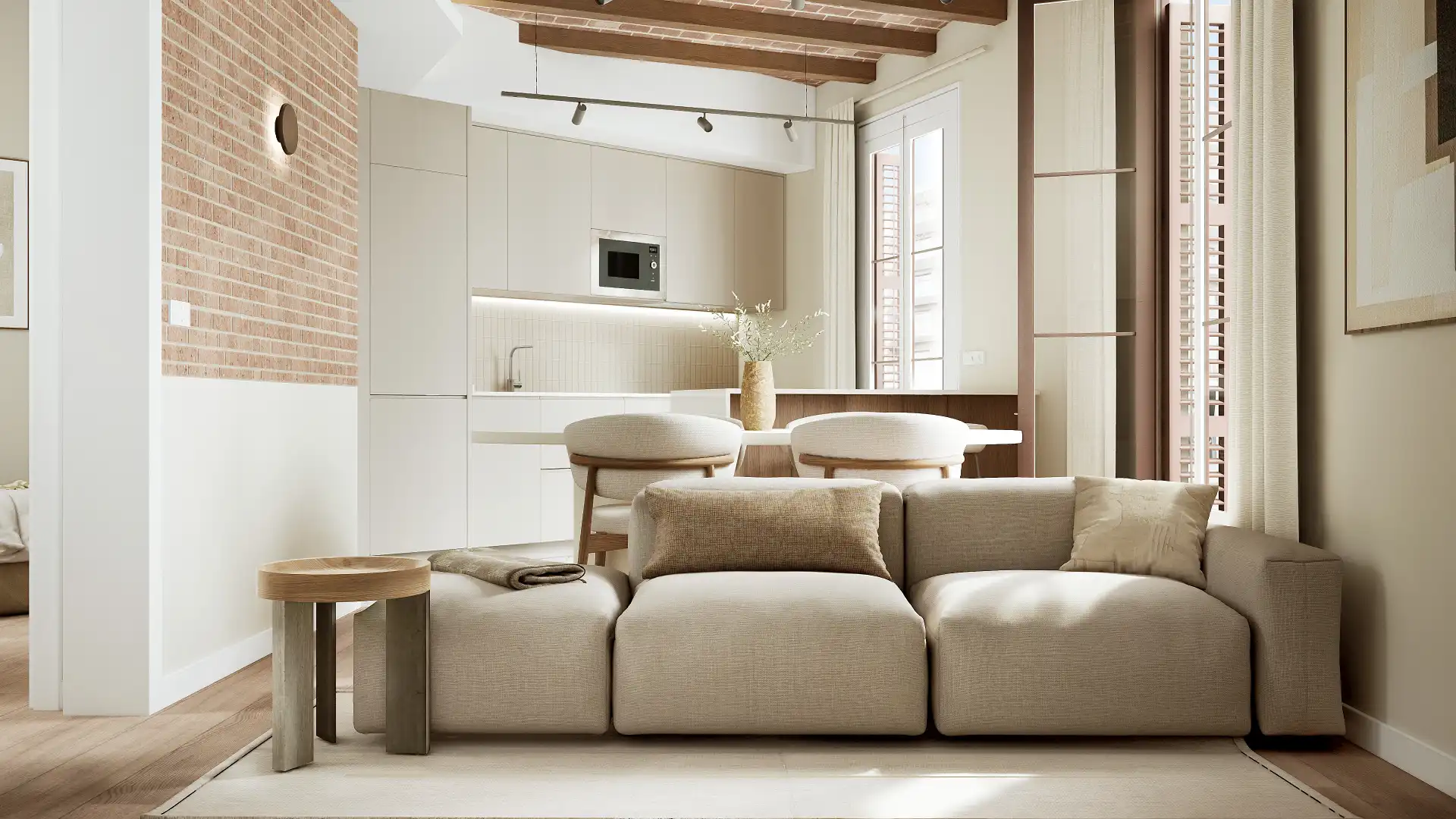 Sala de estar de Piso en venta en Barcelona con Aire acondicionado, Calefacción y Balcón