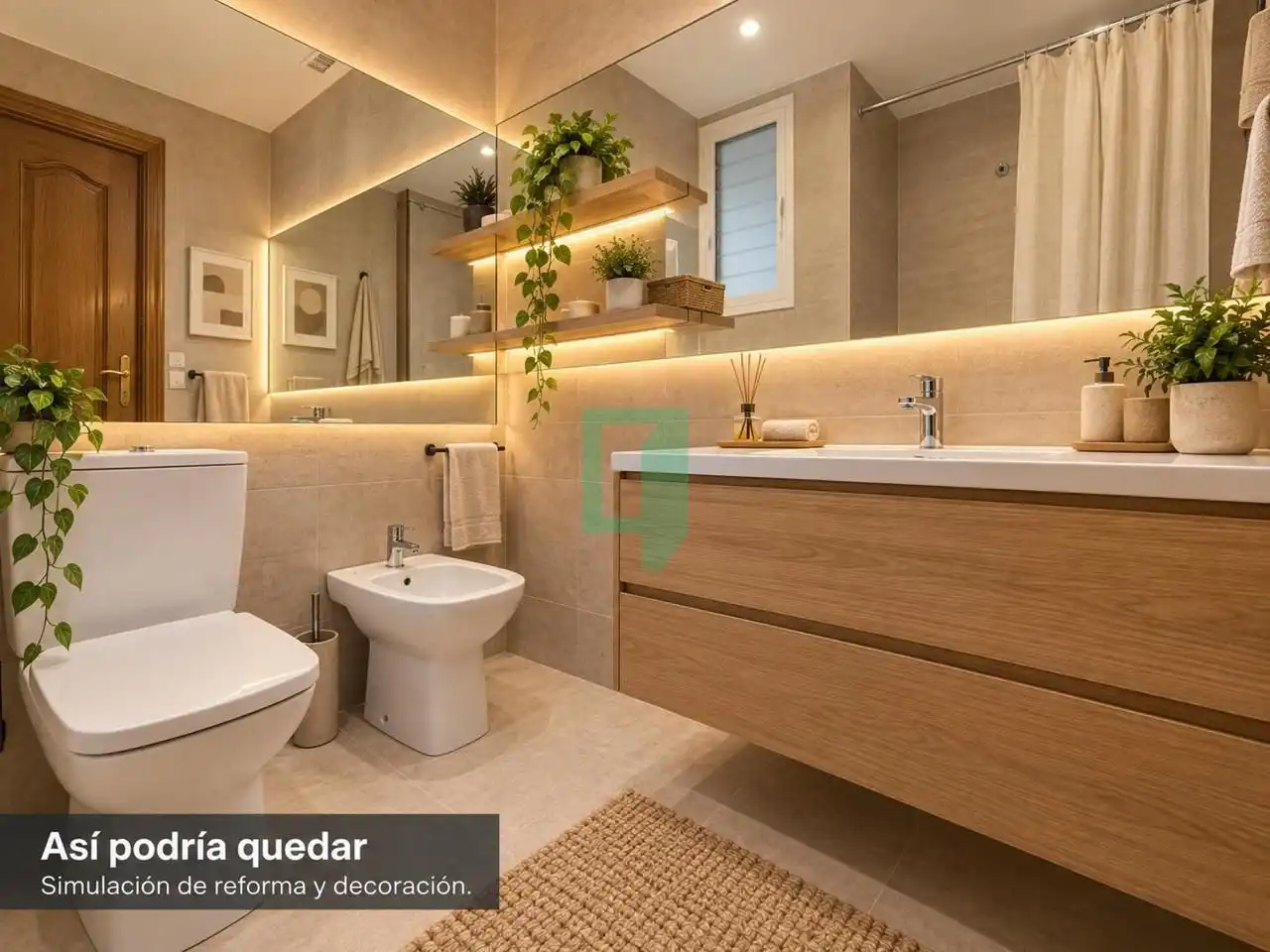 Bathroom of Flat for sale in Badalona  with Air Conditioner and Balcony