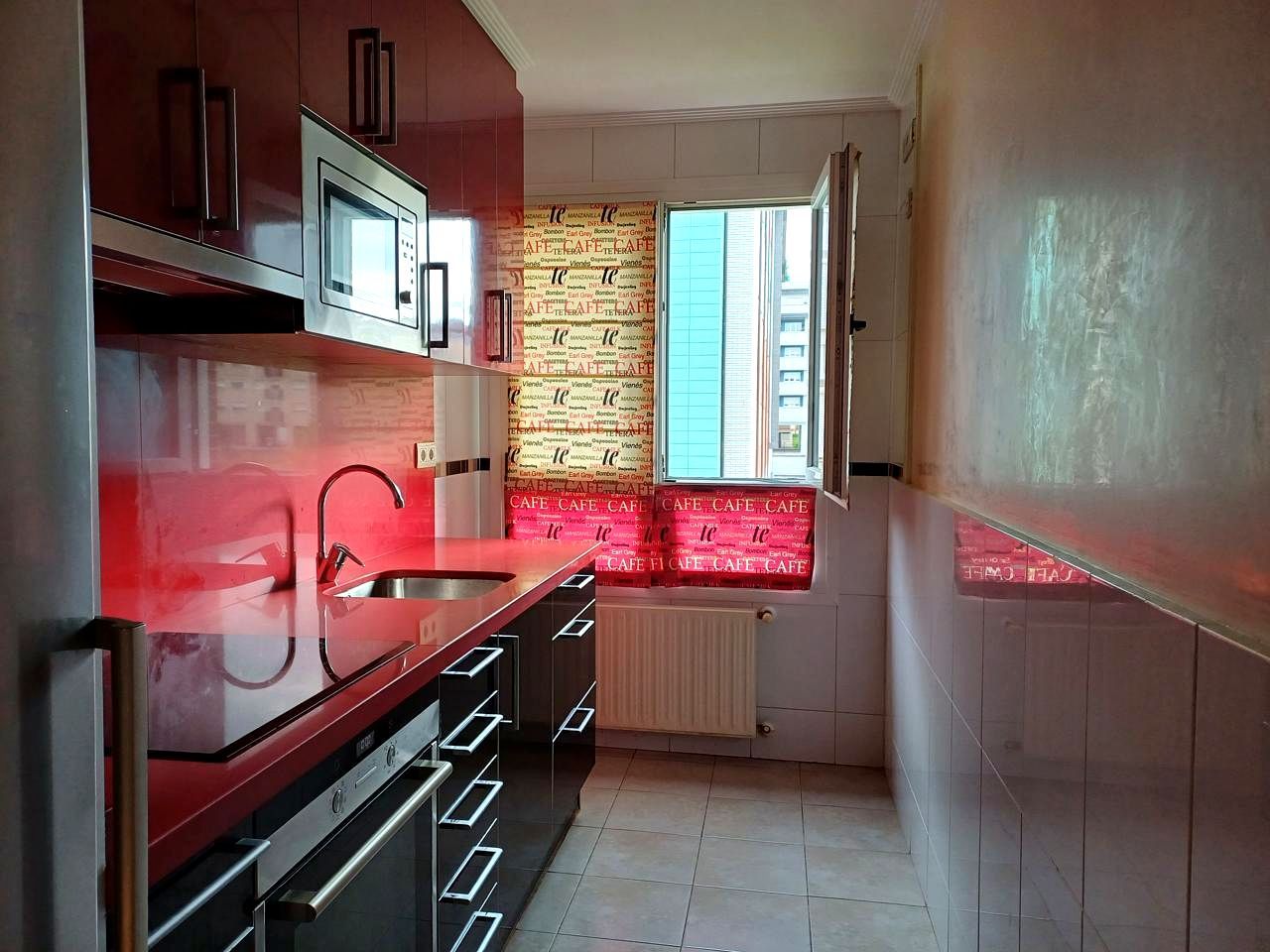 Kitchen of Flat for sale in Gijón   with Heating, Parquet flooring and Storage room