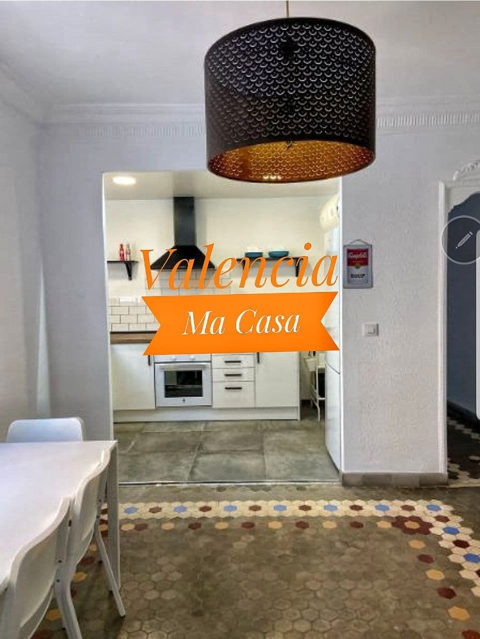 Cocina de Piso de alquiler en  Valencia Capital con Aire acondicionado, Calefacción y Amueblado